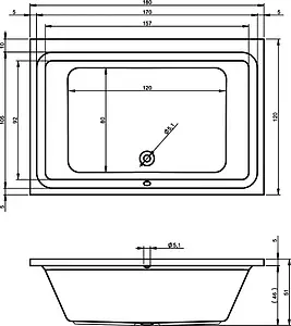 Ванна акриловая Riho CASTELLO 180x120 B064001005, 3