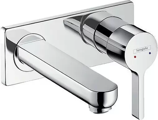 Смеситель для раковины из стены Hansgrohe Metris S хром 31162000