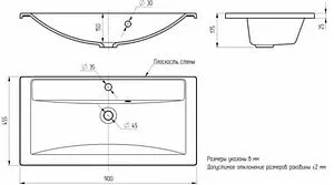 Тумба-умывальник подвесная Uperwood Foster 90 чёрный матовый 291020537, 4
