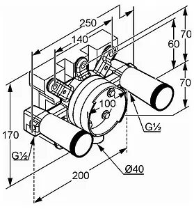 Скрытая часть Kludi JOOP! 743870000 Скрытая часть Kludi JOOP! 743870000, 2