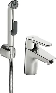 Смеситель для раковины с гигиеническим душем Oras Saga хром 3912F Смеситель для раковины с гигиеническим душем Oras Saga хром 3912F, 1