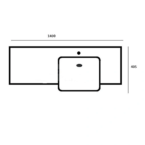 Раковина Aquaton Hotel B 140 R белый 1A709731PI01P