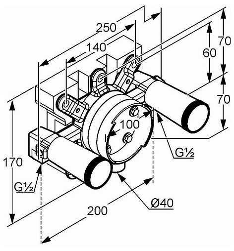 Скрытая часть Kludi JOOP! 743870000 Скрытая часть Kludi JOOP! 743870000