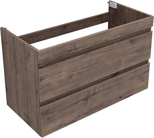 Тумба под умывальник подвесная Aquanet Нота New 100 дуб веллингтон/табак 00334194