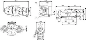 Насос циркуляционный Grundfos MAGNA1 D 40-60 F 99221294 Насос циркуляционный Grundfos MAGNA1 D 40-60 F 99221294, 3