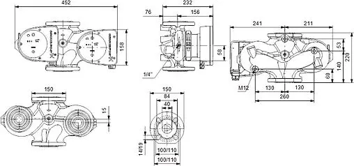 Насос циркуляционный Grundfos MAGNA1 D 40-60 F 99221294
