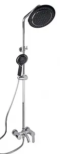 Душевая система со смесителем для ванны Timo Polo хром/чёрный SX-1100 black Душевая система со смесителем для ванны Timo Polo хром/чёрный SX-1100 black, 1