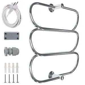 Полотенцесушитель электрический лесенка Energy Aura 800х600 полированная сталь, 2