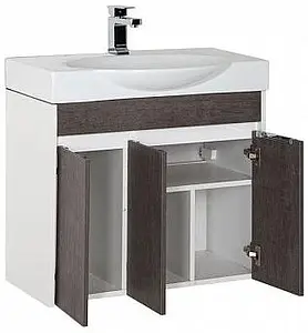 Тумба-умывальник Aquanet Коста 76 дуб антик/белый 00188407+00188195 Тумба-умывальник Aquanet Коста 76 дуб антик/белый 00188407+00188195, 5