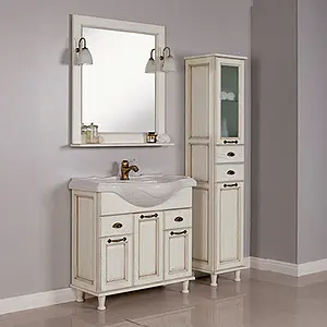 Тумба-умывальник напольная Aquaton Жерона 85 белое золото 1A1585K5GEM40, 3