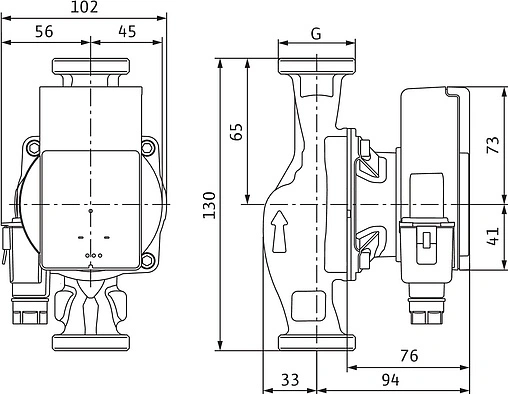 Насос циркуляционный Wilo Atmos PICO 15/1-6 4232692