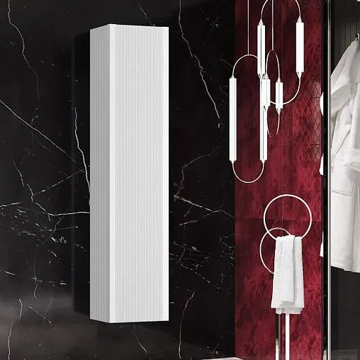 Шкаф-пенал подвесной Opadiris Рубинно 40 белый 00-00006365