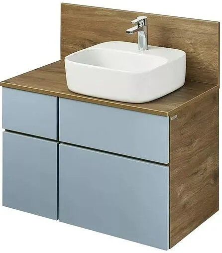 Тумба-умывальник подвесная Aquaton Мишель 80 фьорд/дуб рустикальный 1A2568K0MIDR0