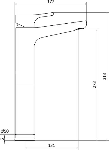 Смеситель для раковины Cezares Peonia хром PEONIA-LC-01-W0