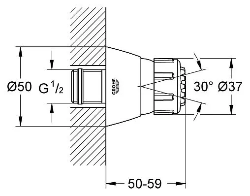 Душевая форсунка Grohe Relexa Plus хром 28286000