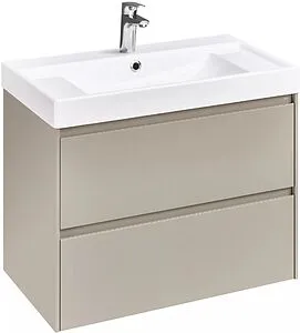 Тумба под умывальник подвесная Roca Ona 80 бежево-серый матовый A857630510 Тумба под умывальник подвесная Roca Ona 80 бежево-серый матовый A857630510, 1