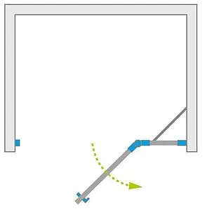 Дверь в нишу 1100мм прозрачное стекло Radaway Fuenta New DWJ 110 R 384015-01-01R, 3