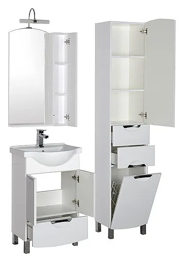 Шкаф-зеркало Aquanet Асти 55 белый 180073