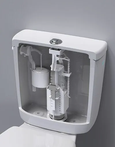 Комплект арматуры для бачка двухрежимный ½&quot; пластик боковой BERGES Eko 22 030622