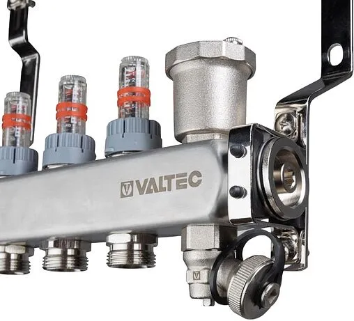 Группа коллекторная с расходомерами 5 отводов 1&quot;в/в x ¾&quot;ек Valtec VTc.579.EMNX.0605