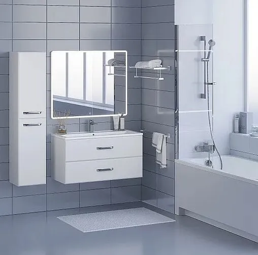 Тумба под умывальник подвесная Uperwood Foster 100 белый матовый 291020514