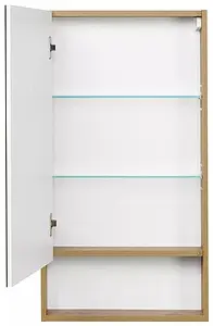 Шкаф-зеркало Aquaton Сканди 45 L белый/дуб рустикальный 1A252002SDZ90 Шкаф-зеркало Aquaton Сканди 45 L белый/дуб рустикальный 1A252002SDZ90, 3