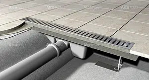 Лоток душевой 550мм h=95мм 1.15л/сек AlcaPlast APZ6-550 Professional, 3