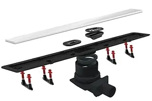 Лоток душевой Set 950мм h=62мм 0.8л/сек Pestan Confluo Frameless White Glass Line 950 13701216 Лоток душевой Set 950мм h=62мм 0.8л/сек Pestan Confluo Frameless White Glass Line 950 13701216, 4