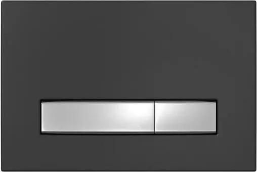 Инсталляция для подвесного унитаза Set 4 в 1 BERGES Atom 410 040342 кнопки/хром глянцевый, рамка/черный матовый