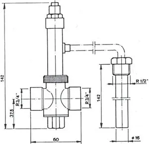 Защитный термоклапан ¾&quot; WATTS STS20/200 10004849, 2