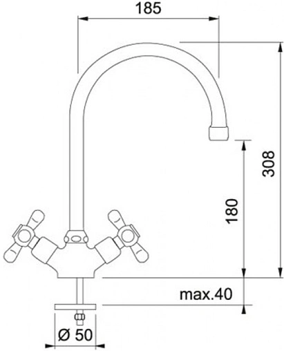 Смеситель для кухни Franke Ambra Alto хром 115.0315.846