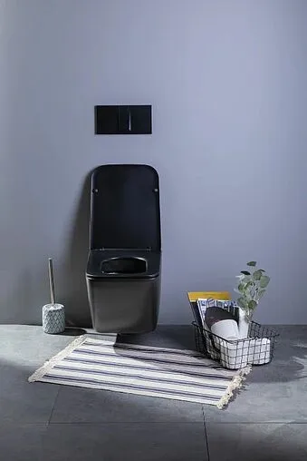 Унитаз подвесной безободковый Aquanet Tavr-W BW Rimless черный матовый TAVR-W BW Унитаз подвесной безободковый Aquanet Tavr-W BW Rimless черный матовый TAVR-W BW