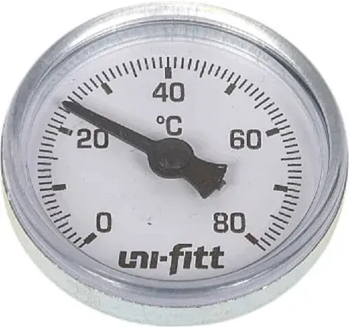 Термометр биметаллический Uni-fitt 40мм 80°С 329T2000