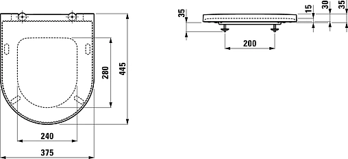 Крышка-сиденье для унитаза с микролифтом Laufen Kartell белый 8.9133.1.000.000.1