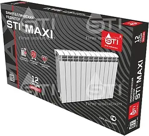 Радиатор биметаллический 12 секций STI MAXI 500/100, 5