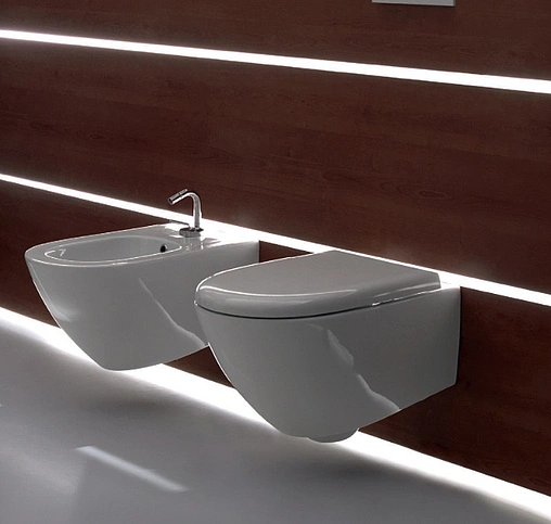 Биде подвесное Kerasan Aquatech белый 372501