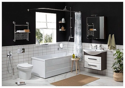 Тумба под умывальник Aquanet Остин 75 белый/дуб кантербери 00201730