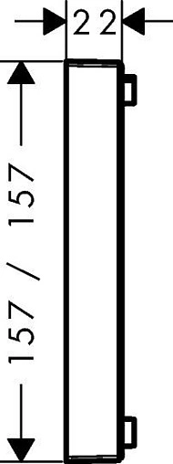 Удлинитель внешней части Hansgrohe ShowerSelect хром 13593000