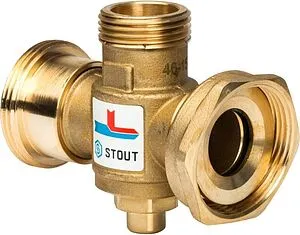 Трехходовой термостатический антиконденсационный клапан 1&quot; Kvs 3.2 Stout SVM-0050-327008, 1