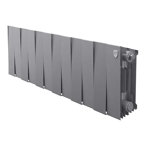 Радиатор биметаллический 12 секций Royal Thermo PianoForte 200 Silver Satin RTPS3020012