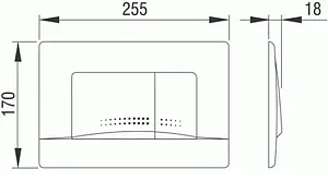 Инсталляция для подвесного унитаза Set 3 в 1 Pestan Fluenta SET40006356AС с кнопкой хром глянцевый Инсталляция для подвесного унитаза Set 3 в 1 Pestan Fluenta SET40006356AС с кнопкой хром глянцевый, 4
