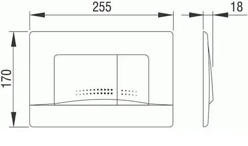 Инсталляция для подвесного унитаза Set 3 в 1 Pestan Fluenta SET40006356AС с кнопкой хром глянцевый
