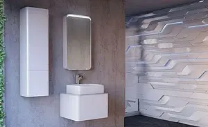 Тумба-умывальник подвесная Raval Pure 56 белый Pur.01.56/P/W+641945 Тумба-умывальник подвесная Raval Pure 56 белый Pur.01.56/P/W+641945, 4