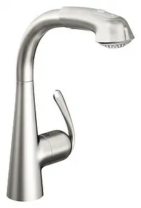 Смеситель для кухни с выдвижным изливом Grohe Zedra хром матовый 32553SD0, 1