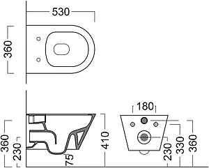 Комплект 5 в 1 Sanit М 603 90.506.56..0000+PLMR.wc.02+PLMR.seat.02/WHT с кнопкой 16.603.56 черный матовый Комплект 5 в 1 Sanit М 603 90.506.56..0000+PLMR.wc.02+PLMR.seat.02/WHT с кнопкой 16.603.56 черный матовый, 5