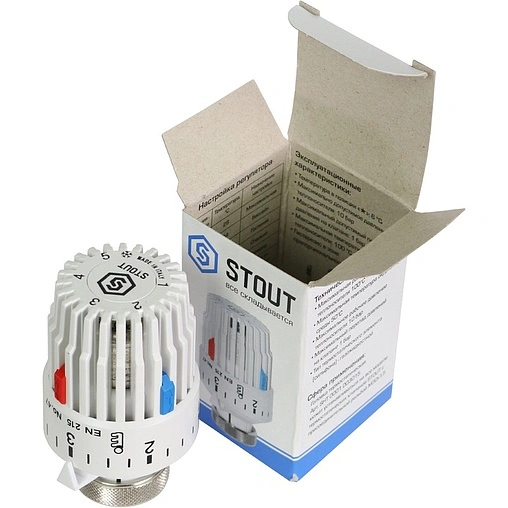 Головка термостатическая M30x1.5 Stout белый SHT-0001-003015