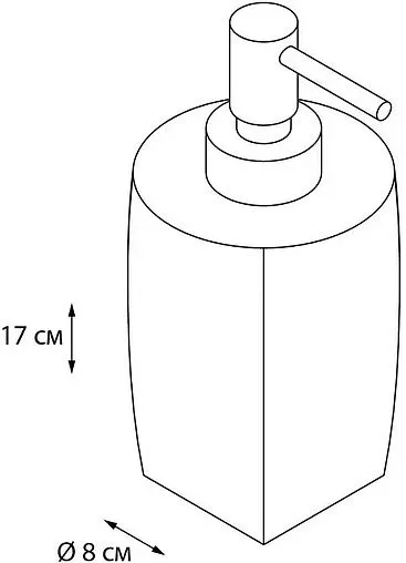 Дозатор для жидкого мыла Fixsen Balk бежевый/хром FX-270-1