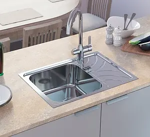 Мойка кухонная IDDIS Arro 60.5 L хром ARR60PLi77K, 3