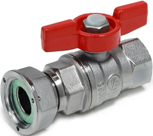 Кран шаровый с накидной гайкой ½"в x ¾"нг Giacomini R752X003