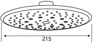 Лейка верхнего душа Osgard Amant хром/серый 09113, 2